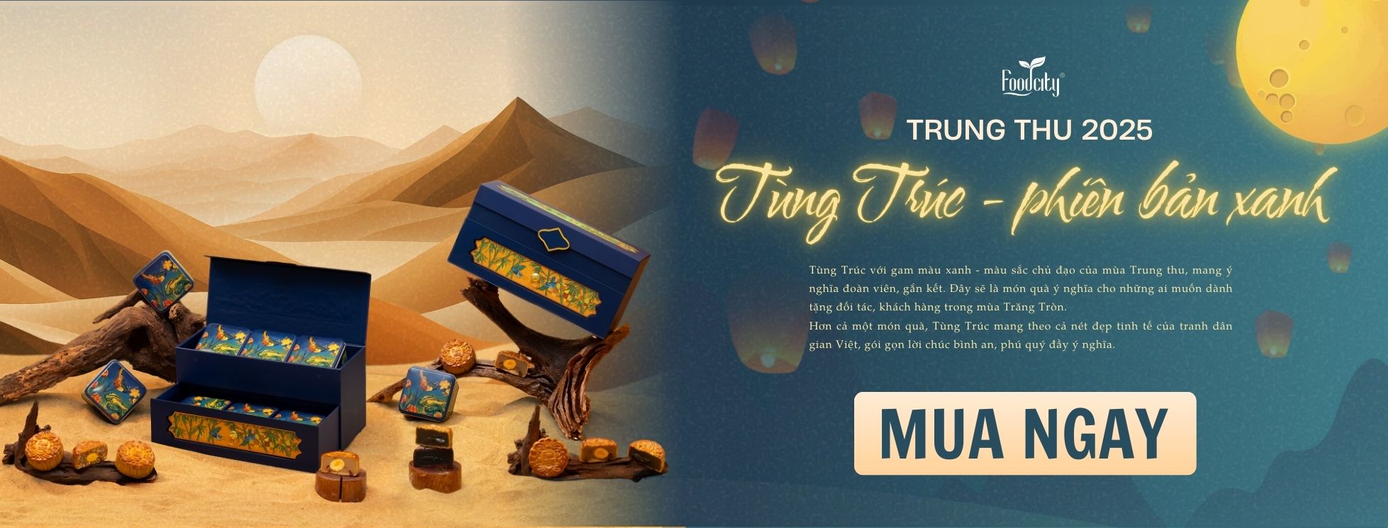 QUÀ TẶNG TRUNG THU TÙNG TRÚC PHIÊN BẢN XANH