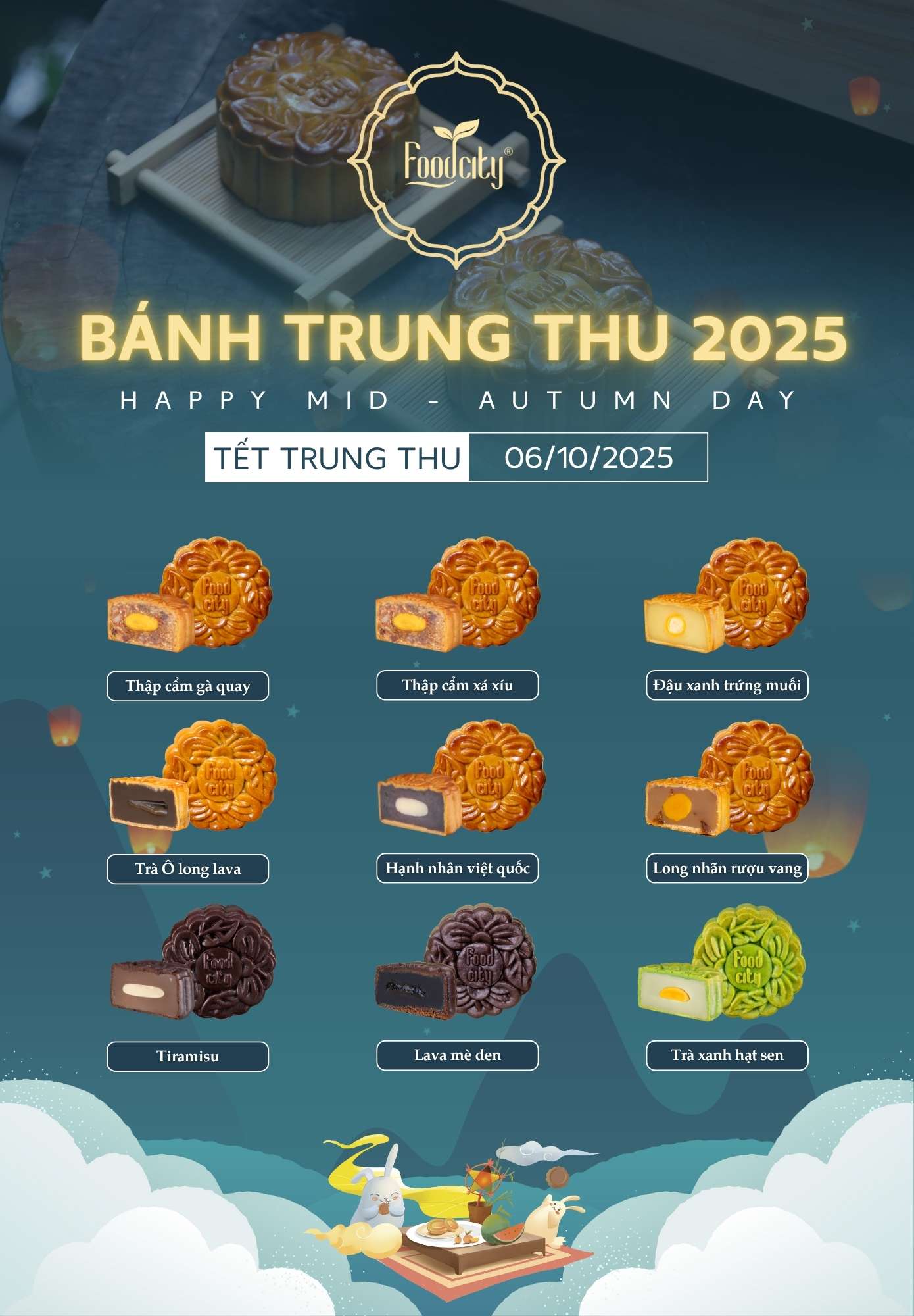 BÁNH TRUNG THU THƯƠNG HIỆU FOOD CITY VIỆT NAM 2025