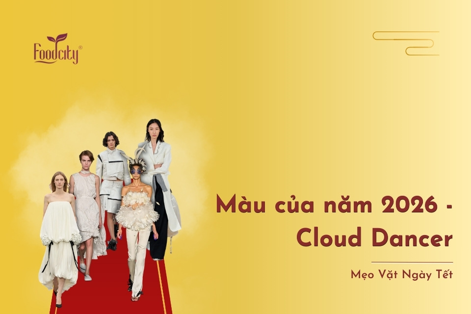 Tìm hiểu xu hướng màu của năm 2026 - Cloud Dancer