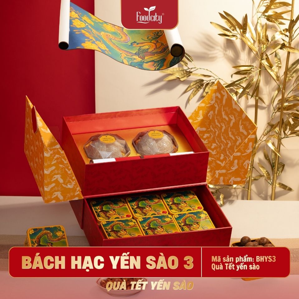 Hộp quà Tết Yến Sào 2027 Bách Hạc 03
