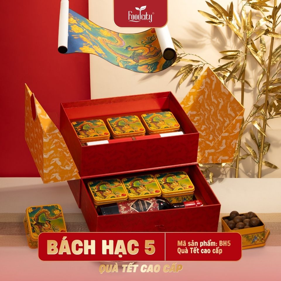 Hộp quà Tết Cao Cấp 2027 Bách Hạc 05