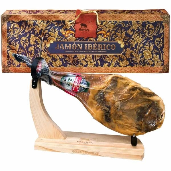 Hộp quà đùi trước Iberico Bellota có xương 36 tháng