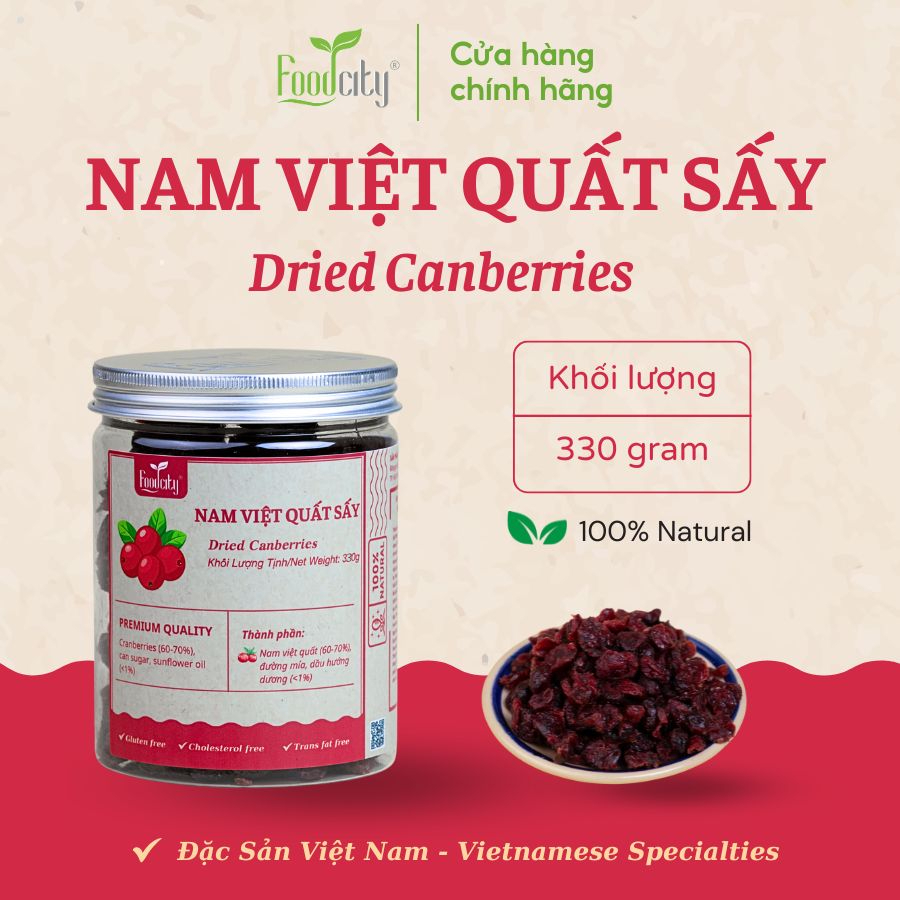 Nam việt quất hũ 320 gr thương hiệu Food City Việt Nam 