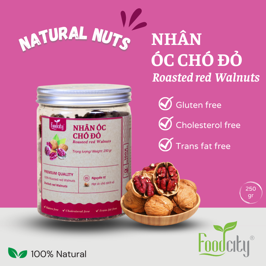 Óc chó đỏ nguyên hạt (250gr)