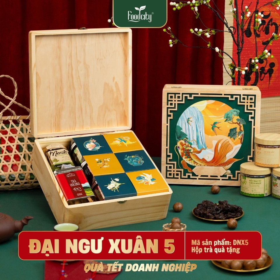 Hộp Quà Tết Doanh Nghiệp 2027 ĐẠI NGƯ XUÂN 05