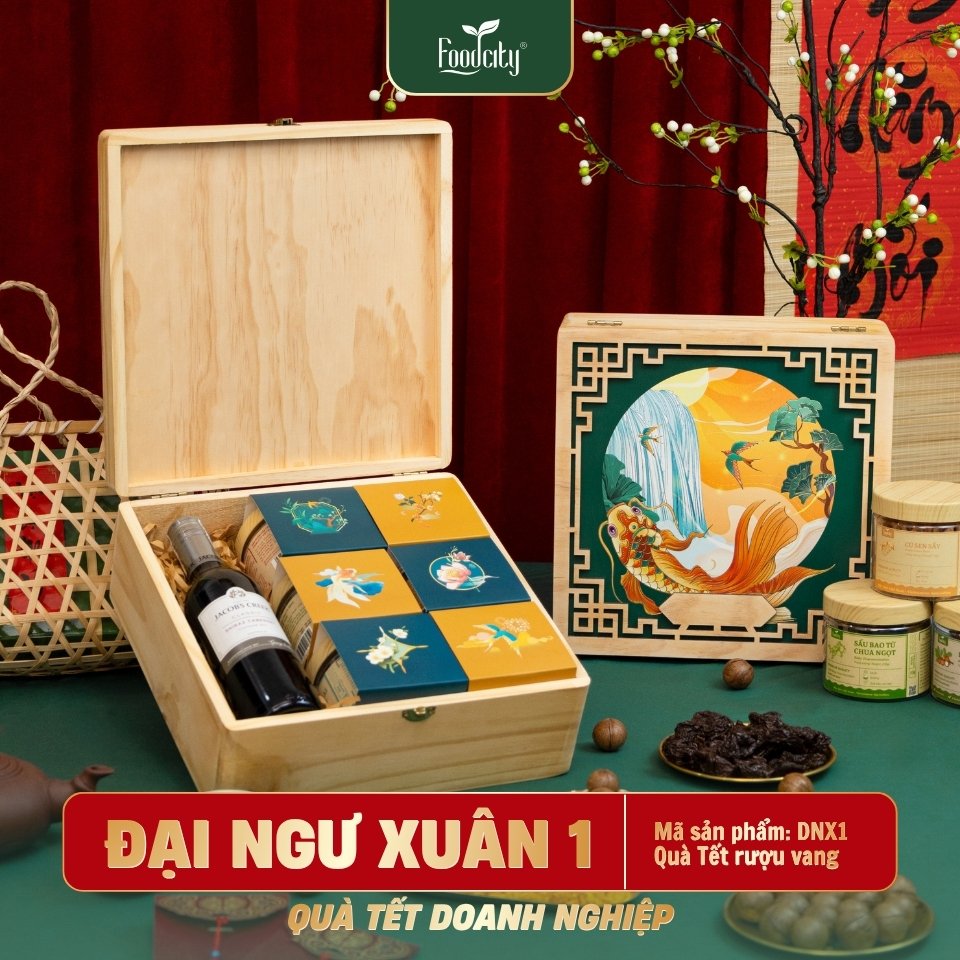 Hộp Quà Tết Doanh Nghiệp 2027 ĐẠI NGƯ XUÂN 01