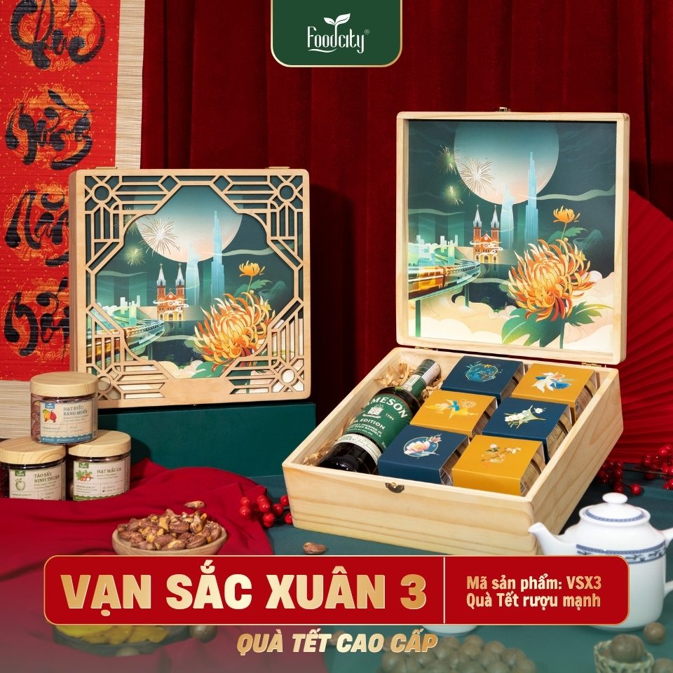 Hộp Quà Tết Cao Cấp 2027 VẠN SẮC XUÂN 3