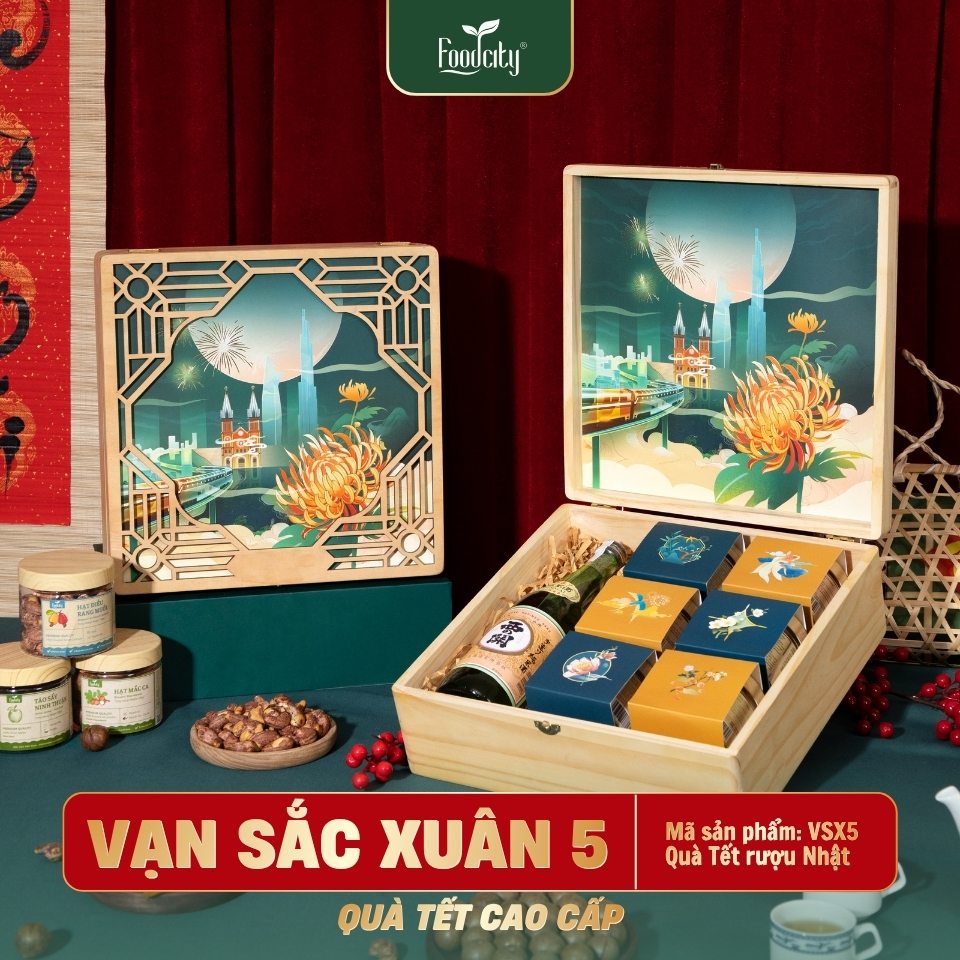 Hộp Quà Tết Cao Cấp 2027 VẠN SẮC XUÂN 5