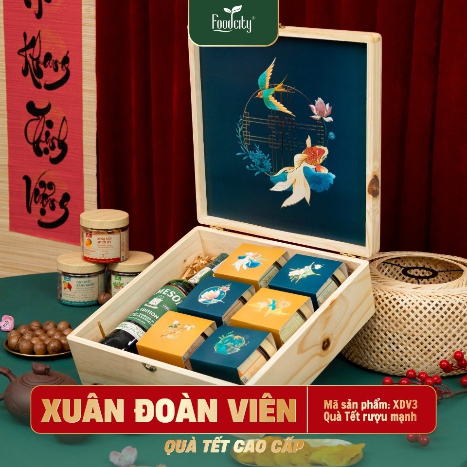 Hộp Quà Tết Cao Cấp 2027 XUÂN ĐOÀN VIÊN