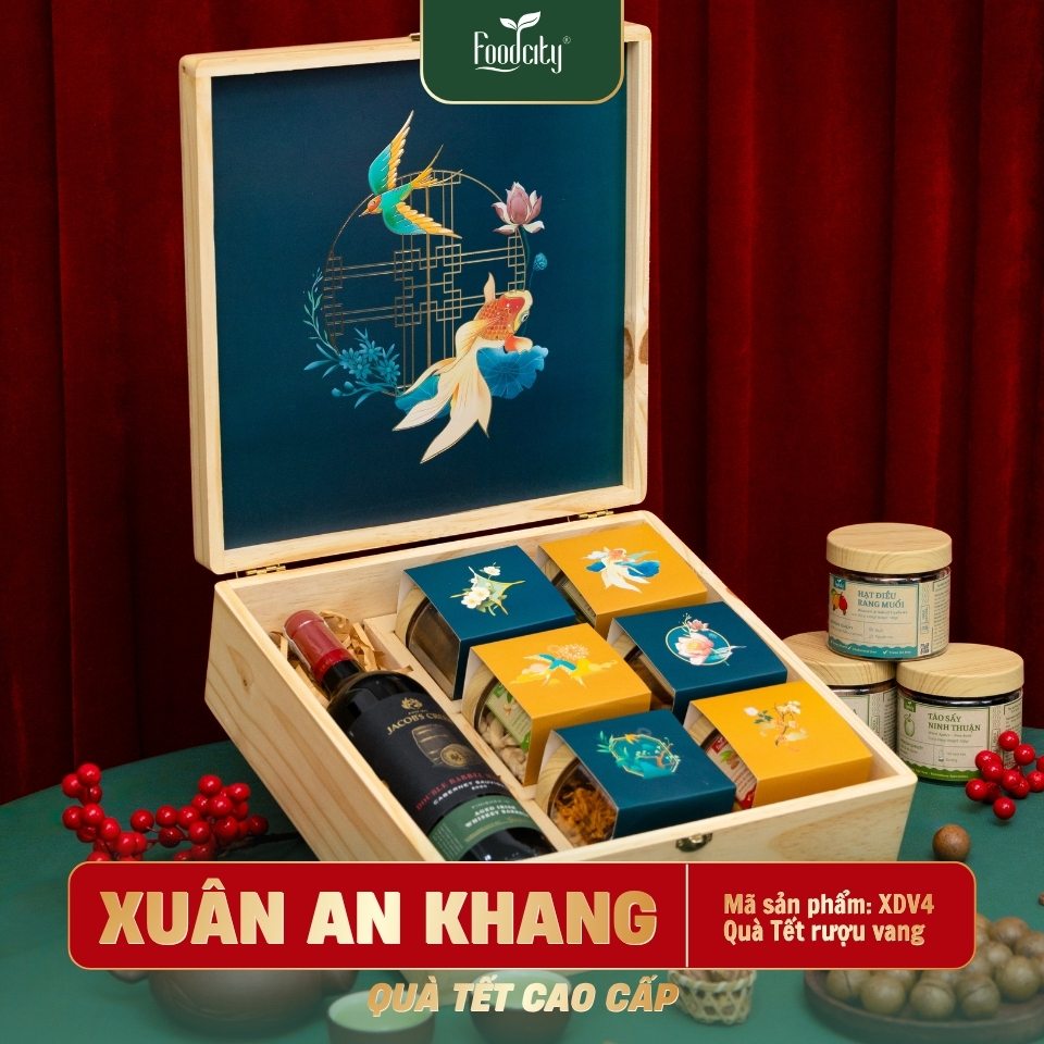Hộp Quà Tết Cao Cấp 2027 XUÂN AN KHANG
