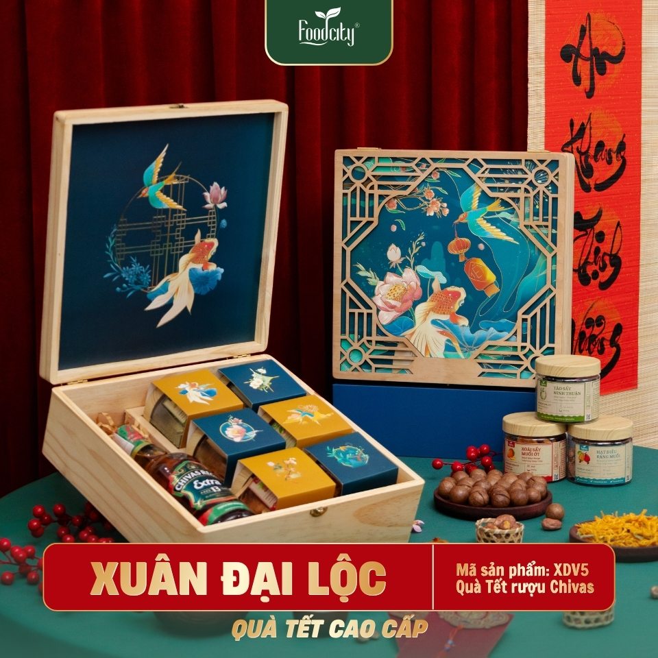 Hộp Quà Tết Cao Cấp 2027 XUÂN ĐẠI LỘC