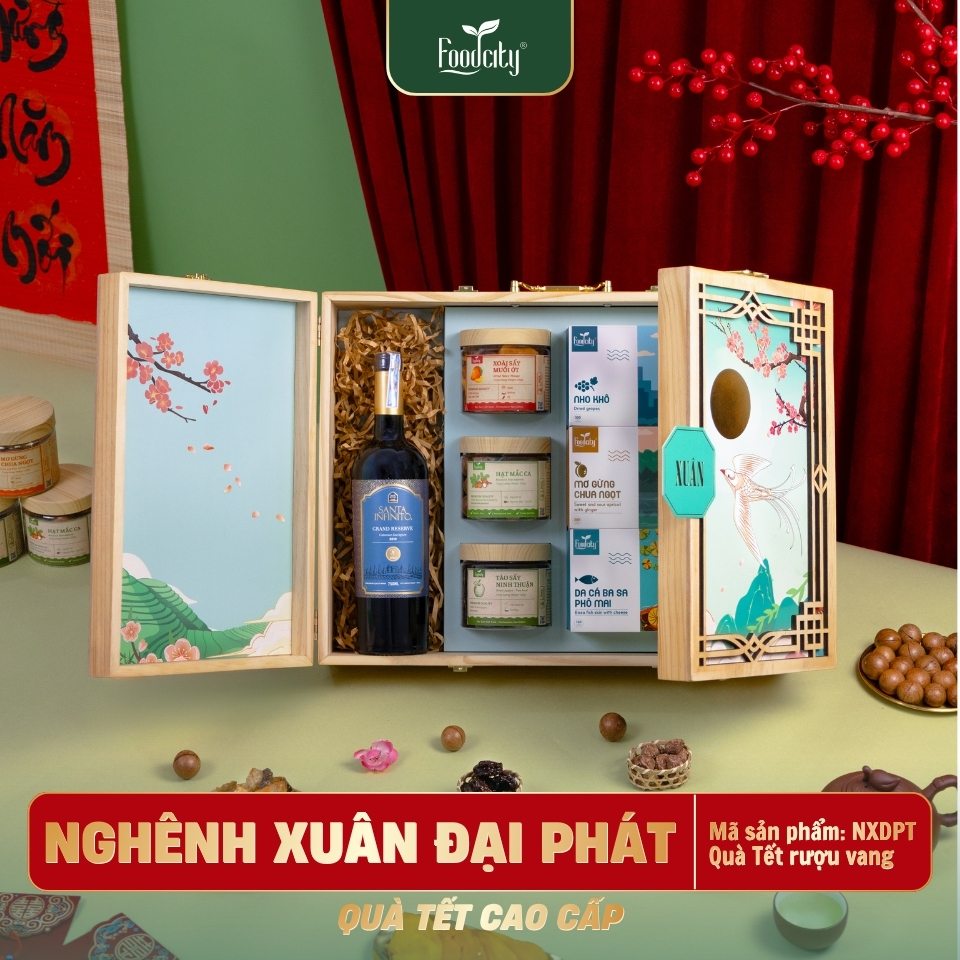 Hộp Quà Tết Cao Cấp 2027 NGHÊNH XUÂN ĐẠI PHÁT