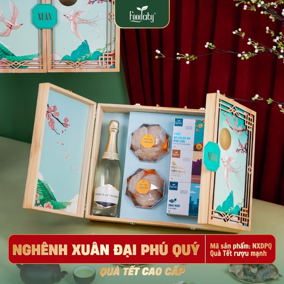 Hộp Quà Tết Sức Khoẻ Yến Sào Cao Cấp Nghênh Xuân Đại Phú Quý