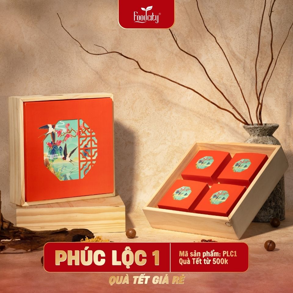 Quà Tết giá rẻ 2027 Phúc Lộc 1 phiên bản cam