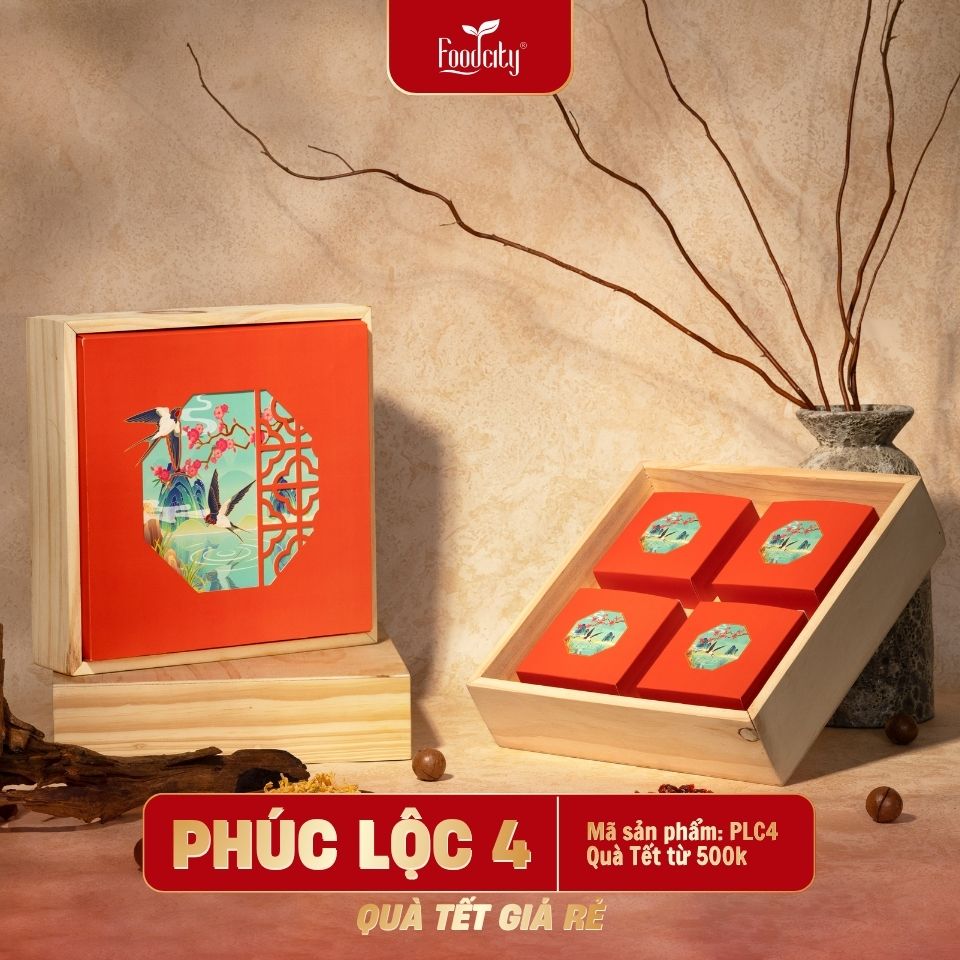 Quà Tết giá rẻ 2027 Phúc Lộc 4 phiên bản cam