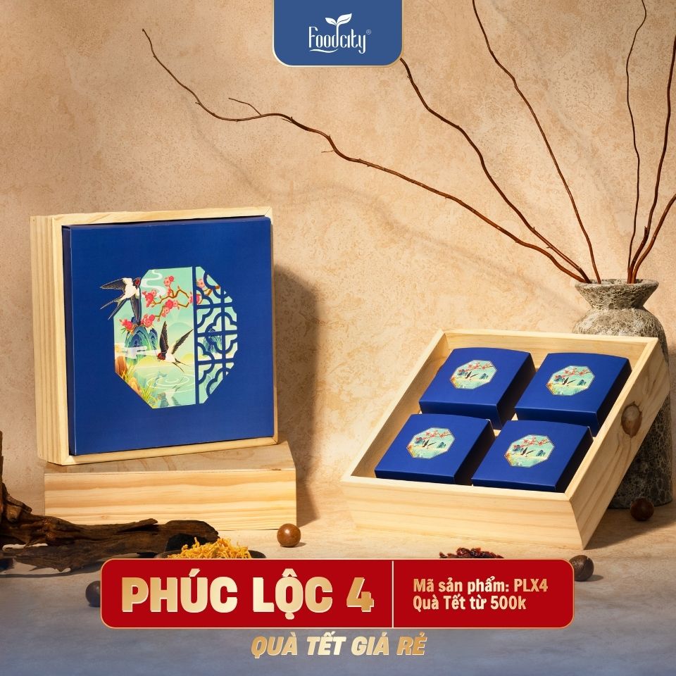 Quà Tết giá rẻ 2027 Phúc Lộc 4 phiên bản xanh