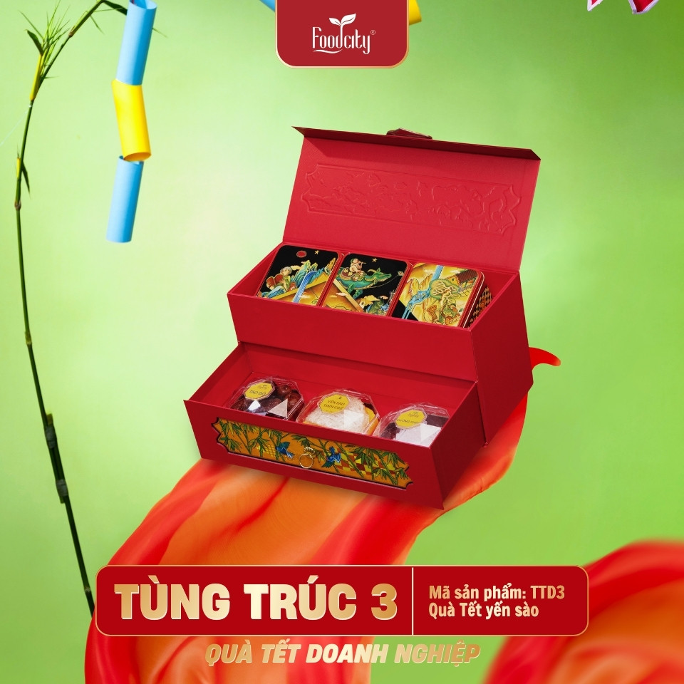 Quà Tết Doanh Nghiệp 2027 Tùng Trúc 3 phiên bản đỏ