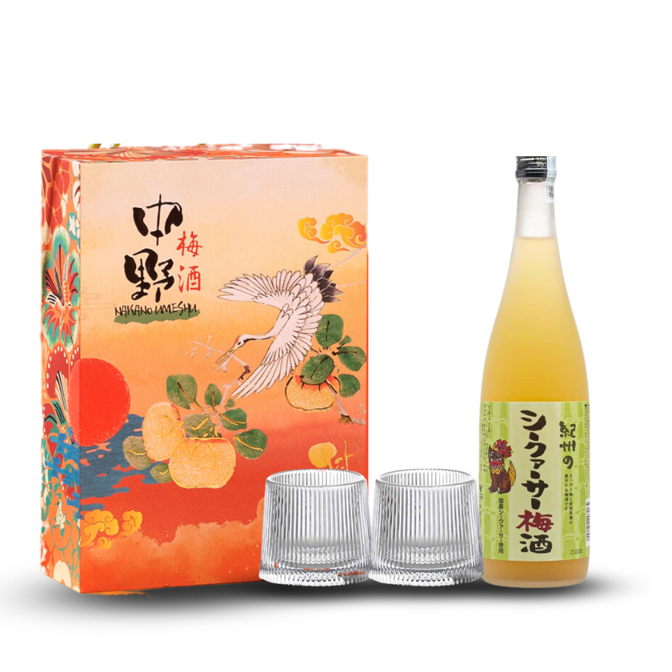 Hộp quà Nakano rượu mơ vị tắt Kishu No Shikuasa Umeshu 720ml