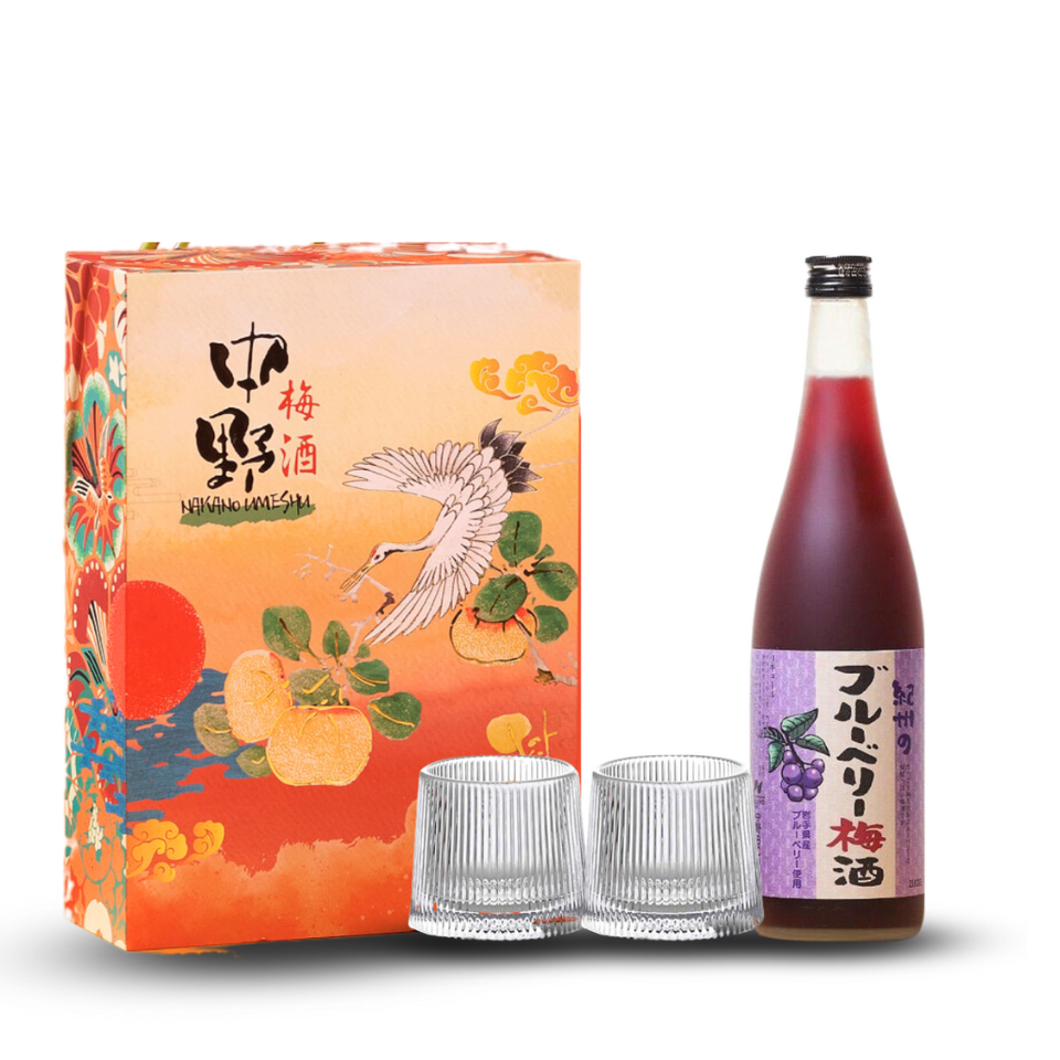 Hộp quà Nakano rượu mơ vị việt quất Kishu No Buruberi Umeshu 720ml