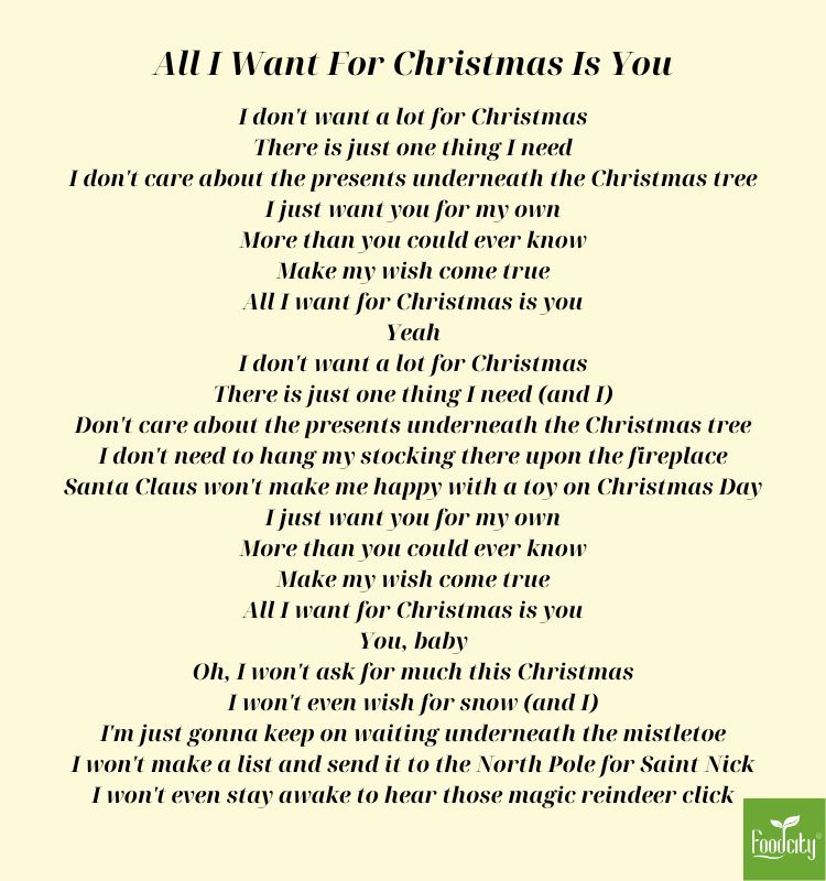 nhạc giáng sinh tiếng anh all i want for christmas is you