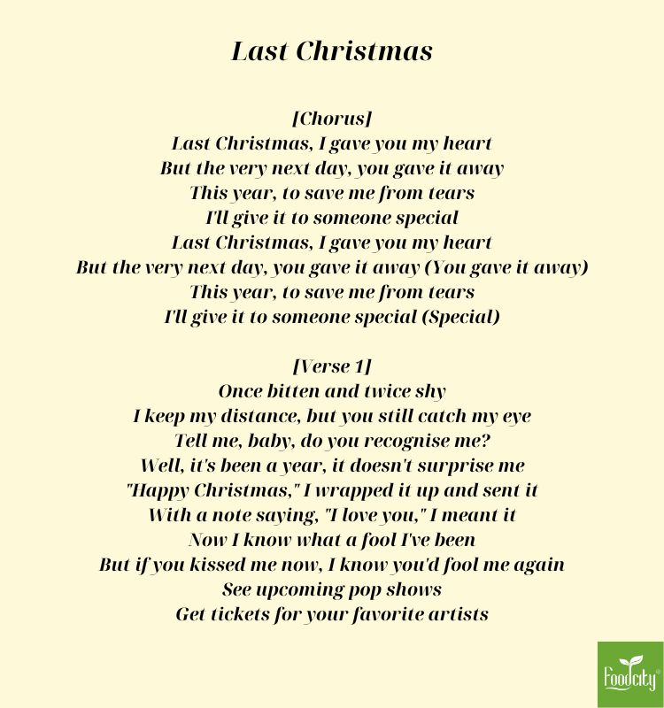 nhạc giáng sinh tiếng anh last christmas