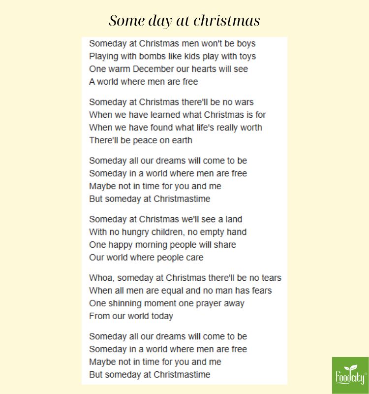 nhạc giáng sinh tiếng anh some day at christmas