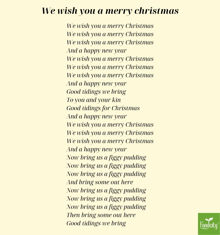 nhạc giáng sinh tiếng anh we wish you a merry christmas