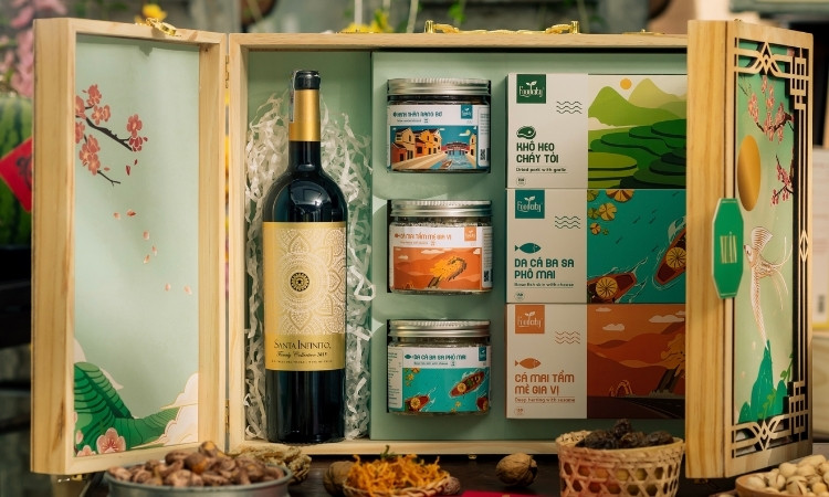 Giỏ quà Tết cao cấp tặng khách hàng VIP