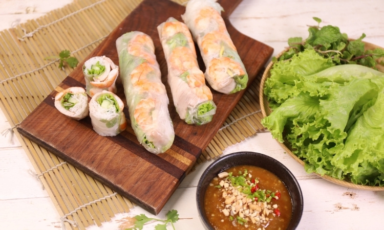 gỏi cuốn món ăn cho người miền nam
