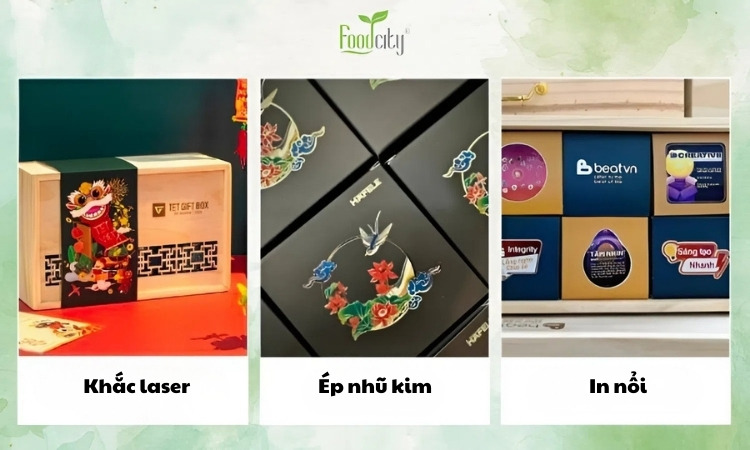 Food City hỗ trợ in logo lên hộp