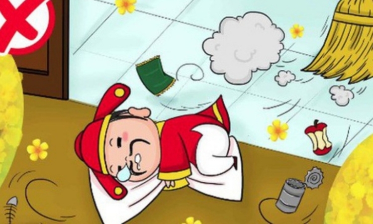 không nên làm gì vào mùng 1 tết- quét nhà