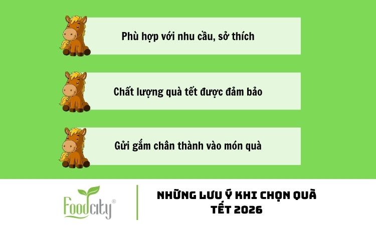 Lưu ý khi chọn mua quà Tết 2026 cho mọi người