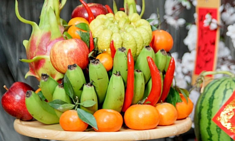 Mâm ngũ quả miền Bắc