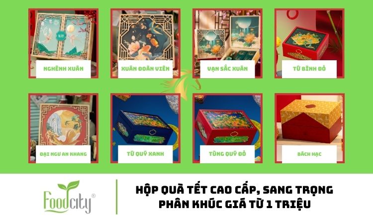 Hộp quà Tết cao cấp chỉ từ 1 triệu 