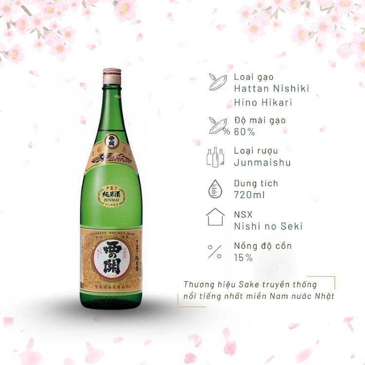Rượu Daruma Nishinoseki Junmai