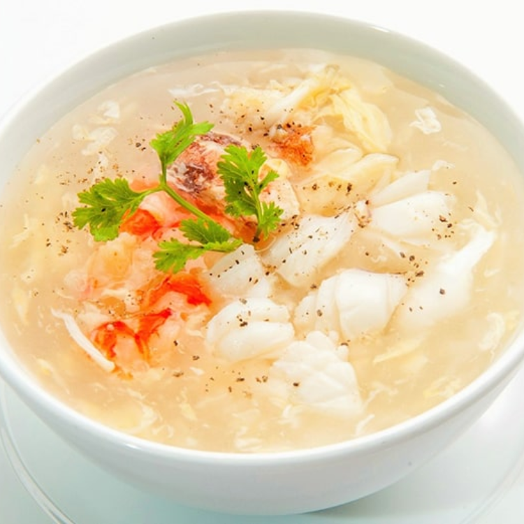 súp yến tôm cua