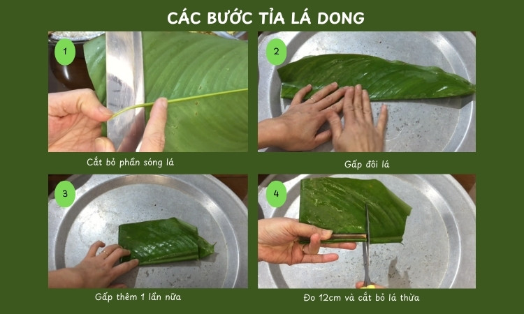 tỉa lá dong