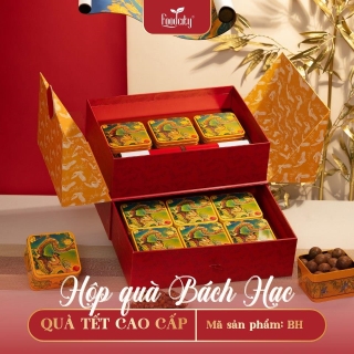 Hộp trong quà Tết cao cấp Bách Hạc