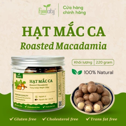 Macca nứt vỏ nhập khẩu Úc (220gr)