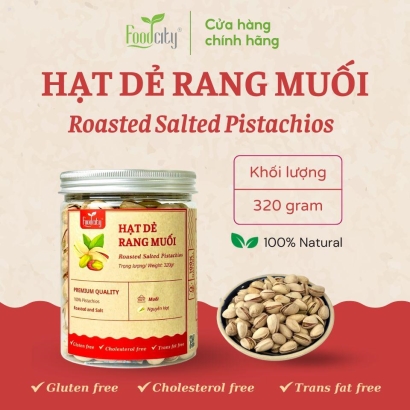 Hạt dẻ cười Mỹ không tẩy (320gr)