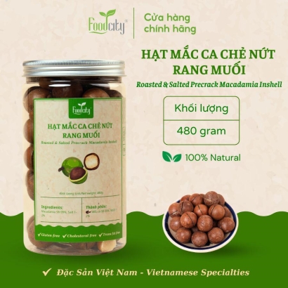 Hạt macca rang muối 480gr