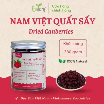Nam việt quất hũ 320 gr thương hiệu Food City Việt Nam 