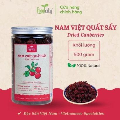 Nam việt quất hũ 500gr thương hiệu Food City Việt Nam