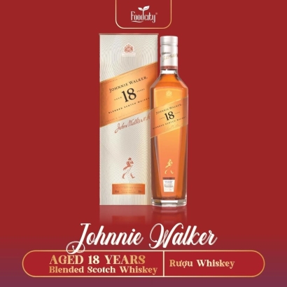 Hộp quà rượu Whisky Johnnie Walker Aged 18Y BSW