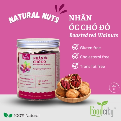 Óc chó đỏ nguyên hạt (250gr)