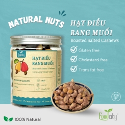 Hạt điều rang muối vỏ lụa (320gr)