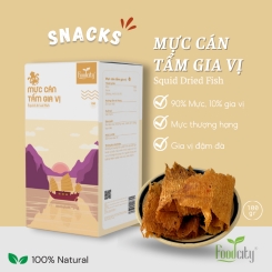 Mực cán thượng hạng tẩm gia vị (Hộp giấy 100gr)