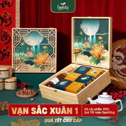 Hộp Quà Tết Cao Cấp 2027 VẠN SẮC XUÂN 1