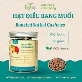 Hạt điều rang muối vỏ lụa (320gr)
