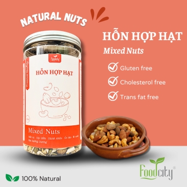 Hạt mixed 5 loại hạt bóc vỏ (350gr)
